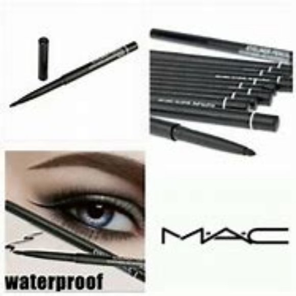 New MAC retractable waterproof black eyeliner 6 pieces pencil - Picture 4 of 5